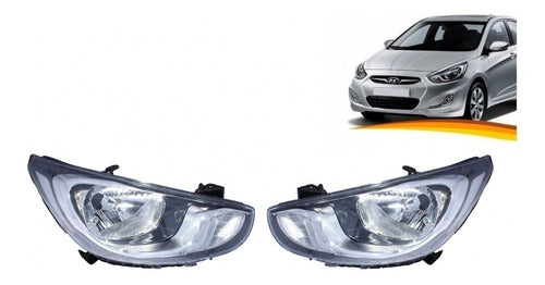 Optico Hyundai Accent Rb 2012 2015 Par 5 Pines