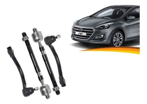 Brazo Axial Hyundai I30 2012 2016 + Terminales Kit X 4