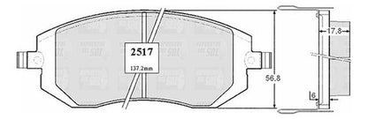 Pastilla Freno Delantero Subaru Impreza 2.0 2009 2012