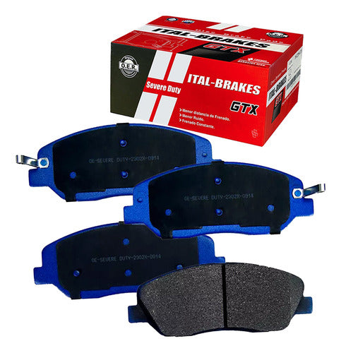 Kit Pastillas Delanteras + Traseras Freno Gtx Ssangyong Korando 2011 2024