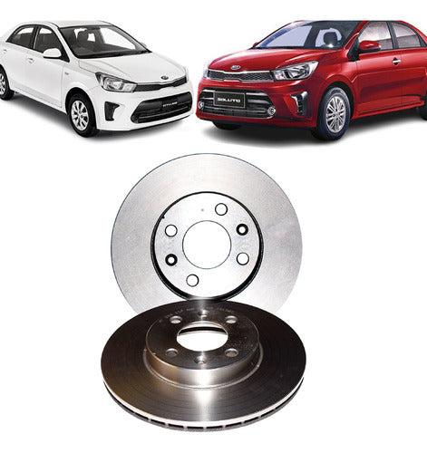 Par Disco Freno Delantero Kia Soluto Lx 1.4 2019 2022