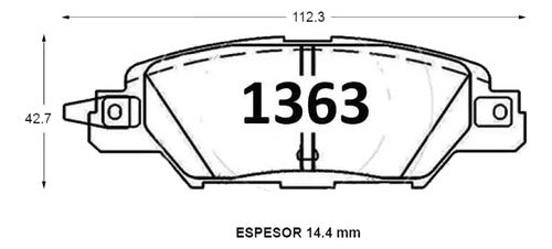 Pastilla Frenos Cerámica Mazda Cx5 2012 2024 Trasera