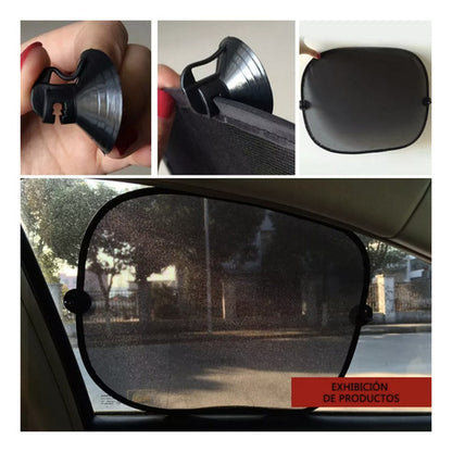 Set 2 Sombrillas Ventana Lateral Negro S 44x38