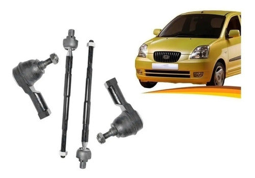 Brazo Axial Kia Morning 2004 2007 + Terminales Kit X 4