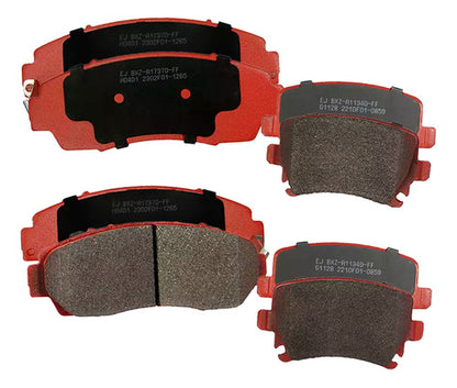 Kit Pastillas Delanteras + Traseras Freno Changan Cs75 2015 2020