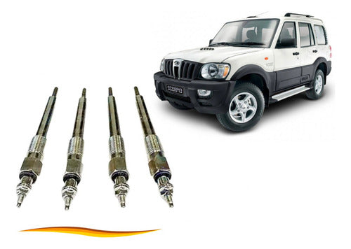 Set Bujia Incandescente Mahindra Scorpio 2.2 2011 2015