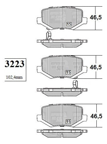 Pastilla Freno Trasero Dongfeng Joyear Sx5 2.0 2018