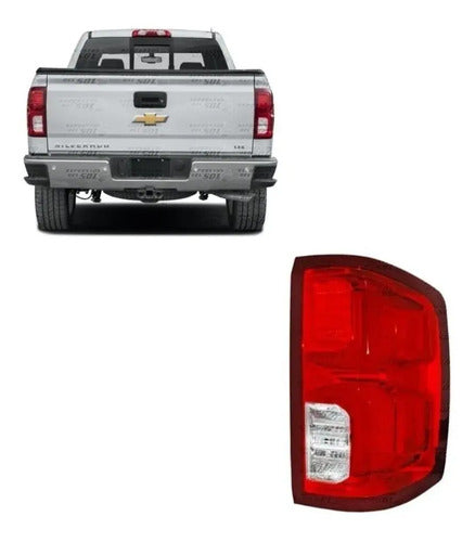 Farol Trasero Chevrolet Silverado 2016 2019 Led Derecho