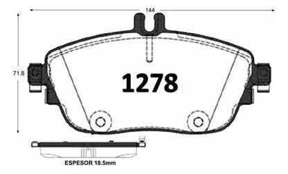 Discos Freno Con Pastilla Mercedes Gla 250 2013 2022