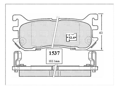 Pastilla Freno Trasero Mazda Miata 1.6 1992 1996