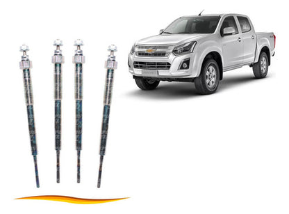Set Bujia Incandescente Chevrolet Dmax 2.5 2012 2019 4 Uds