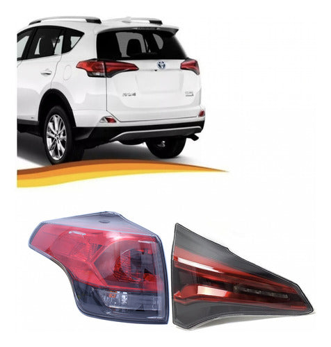 Farol Trasero Izquierdo Toyota Rav4 2016 2018 Interno + Exte
