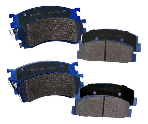 Kit Pastillas Delanteras + Traseras Freno Gtx Mazda 626 2000 2004