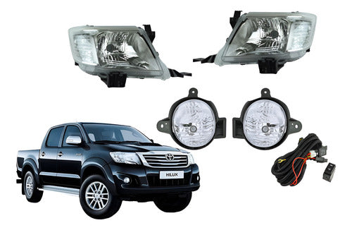 Optico + Neblinero Toyota Hilux 2012 2015 Par