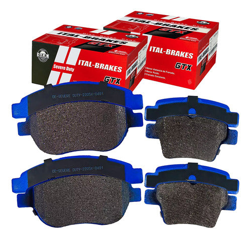 Kit Pastillas Delanteras + Traseras Freno Gtx Dongfeng Sx6 2018 2023