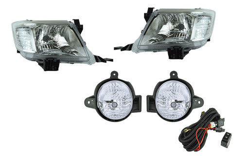 Optico + Neblinero Toyota Hilux 2012 2015 Par