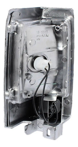 Farol Punta Nissan D21 1993 2010 Izquierdo Borde Cromado Blanco