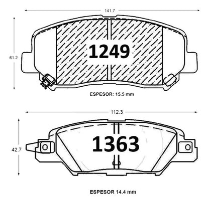 Pastilla Freno Mazda Cx5 2016 2024 Delantera Trasera