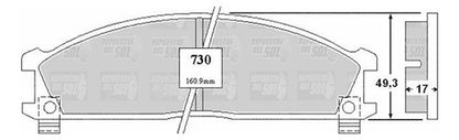 Pastilla Freno Delantero Nissan Terrano 3.2 2000 2006