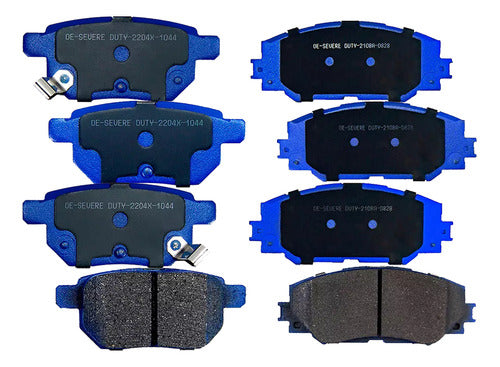 Kit Pastillas Delanteras + Traseras Freno Toyota Auris 1.6 2007 2012