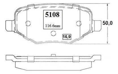 Pastilla Freno Trasero Ford Explorer 2.3 2016 2019