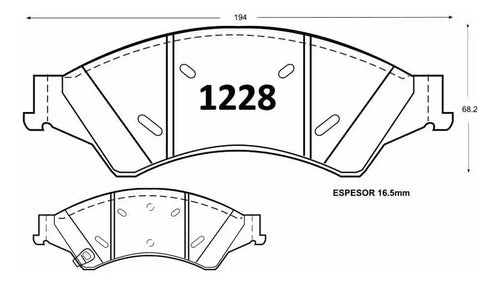 Pastilla Freno Mazda Bt50 2013 2020