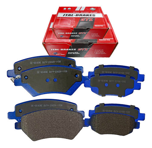 Kit Pastillas Delanteras + Traseras Freno Gtx Kaiyi Kyx3 2023 2024