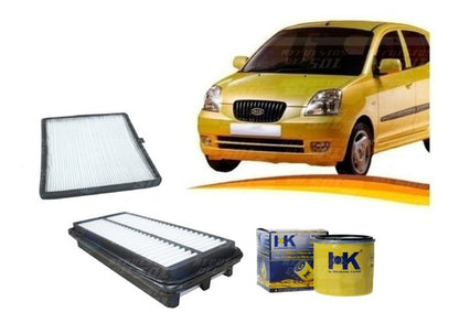 Kit Filtro Kia Morning 1.1 2004 2011 Aire Aceite Polen