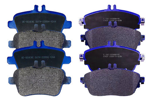 Kit Pastillas Delanteras + Traseras Freno Mercedes Benz Cla 200 2013 2019