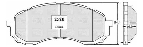 Pastilla Freno Delantero Subaru Impreza Sx 1.6 2012