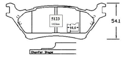 Pastilla Freno Trasero Ford F150 4.2 2010 2017