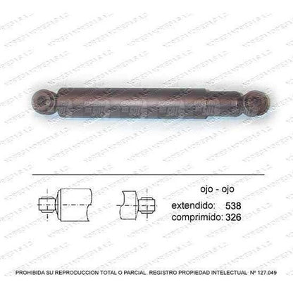 Par Amortiguador R/L Trasero L200 2.4 1993 1995