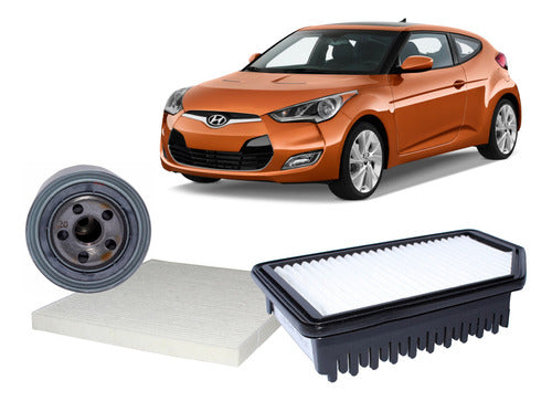 Kit Filtros Hyundai Veloster 1.6 2012 2018