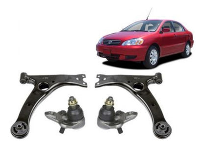 Par Bandeja Suspension Corolla 3zzfe 1.6 2001 2008 Conrotula