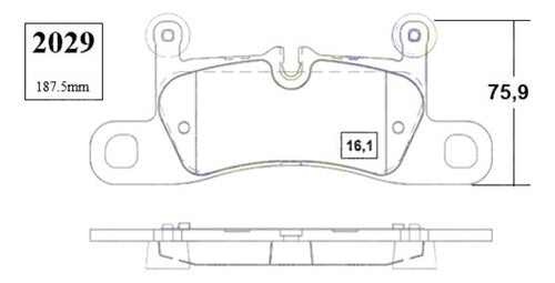 Pastilla Freno Trasero Volkswagen Touareg 3.0 2010
