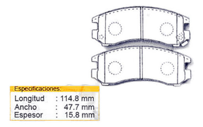 Pastilla Freno Delantero Suzuki Swift Gti 1.3 1989 1996