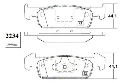 Pastilla Freno Delantero Renault Symbol 1.6 2014