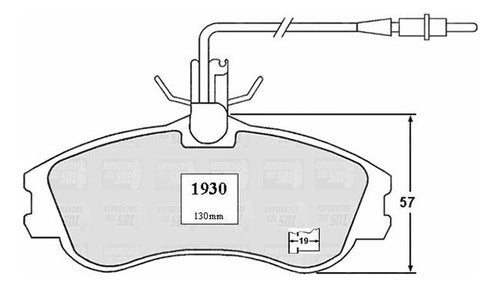 Pastilla Freno Delantero Citroen Xsara Picasso 1.6 2004