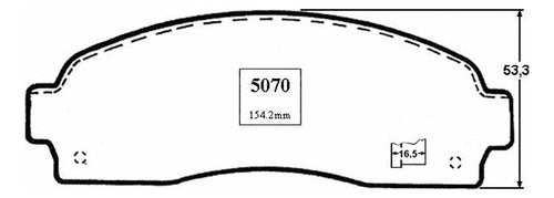 Pastilla Freno Delantero Ford Explorer 4.6 2002 2003