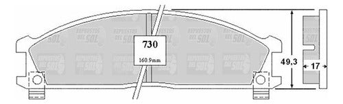 Pastilla Freno Delantero Nissan Ctas 2.4 2005
