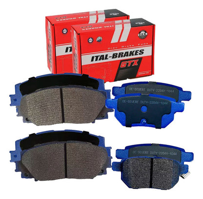 Kit Pastillas Delanteras + Traseras Freno Gtx Brilliance V3 2016 2021