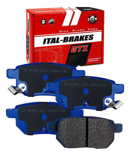 Kit Pastillas Delanteras + Traseras Freno Gtx Toyota Prius 2010 2022