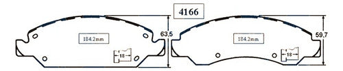 Pastilla Freno Delantero Gm Silverado C1500 4.3 2008 2014