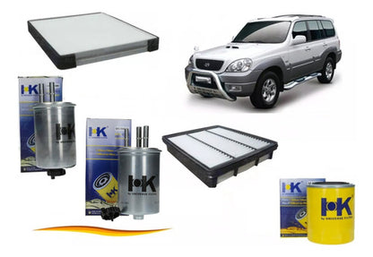 Kit Filtros Hyundai Terracan 2.9 J3 2003 2009