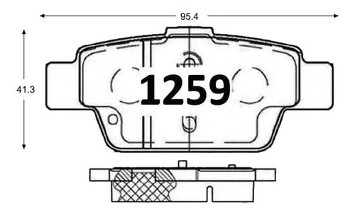 Kit Pastillas Delanteras + Traseras Freno Gtx Mahindra Xuv 500 2012 2023