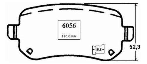 Pastilla Freno Trasero Dodge Journey 2.4 2009 2012