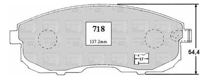 Pastilla Freno Delantero Nissan Maxima 3.0 1985 1994