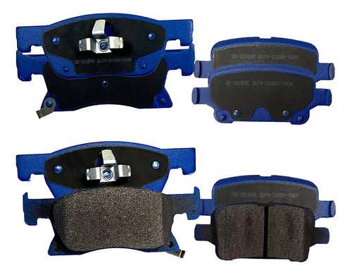 Kit Pastillas Delanteras + Traseras Freno Gtx Chevrolet Cruze 2017 2020