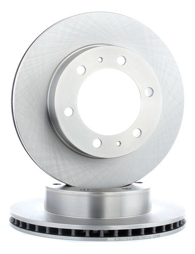 Par Discos Freno Toyota Hilux 2005 2015 Delantero