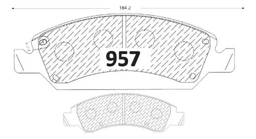 Kit Pastillas Delanteras + Traseras Freno Chevrolet Suburban 2007 2014